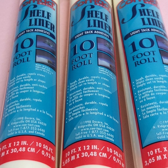 FINAL SALE PRICE 3 Rolls of Creamy White Contact Paper - Picture 1 of 3